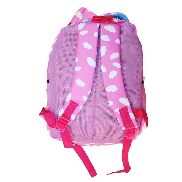 Cloud-Print Kids School Backpack - Lightweight, Durable, and Stylish for Boys and Girls (Pink) - Pink