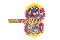 Beautiful Handcrafted Bamboo Hand Fan – Handpainted Traditional for Cultural Décor & Gifting pack 2 - Multi