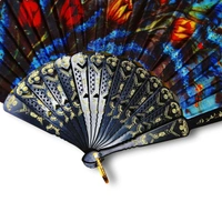 Folding Hand Fan - Floral Handheld Fan For Women & Girls Elegent Hand Fan For Dancing, Summer and Party Favors - Multicolour