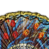 Folding Hand Fan - Floral Handheld Fan For Women & Girls Elegent Hand Fan For Dancing, Summer and Party Favors - Multicolour