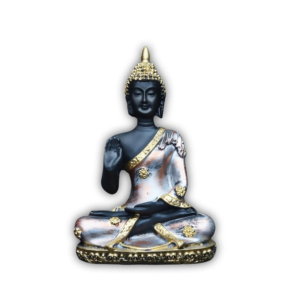 Palak Saxena Buddha Showpiece (16x10x5 cm) – Elegant Spiritual Idol for Home & Office Décor, Positivity & Meditation