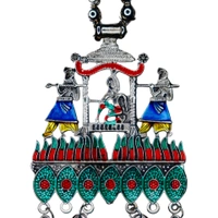 Timeless Beauty Traditional Oxidized Silver Necklace Set – Stylish Ethnic jewellery for Women