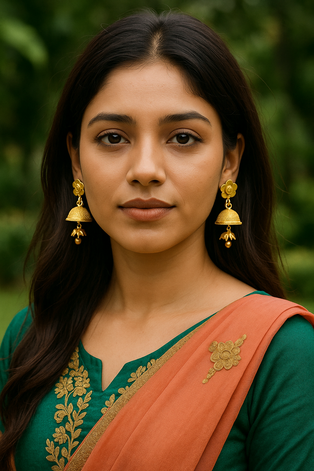 Micro Gold Jumakha Earring