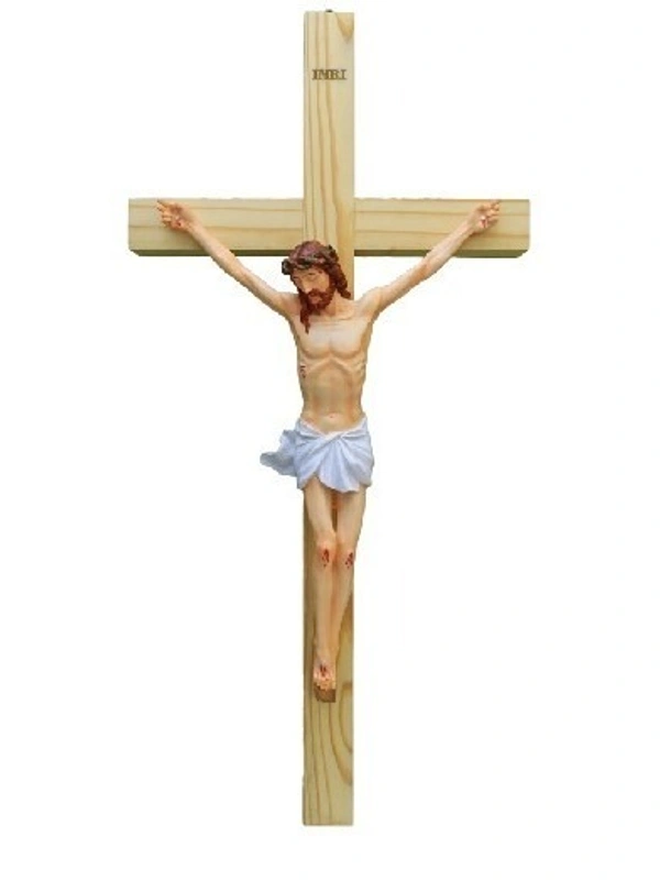 HOLY CROSS  POLY RESIN           ITEM  CODE- BB - 17 INCH X 35 INCH, MULTICOLOUR