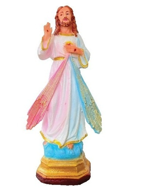 JESUS POLY RESIN STATUE ITEM CODE- BB2413C - 3 INCH X 8 INCH, MULTICOLOUR