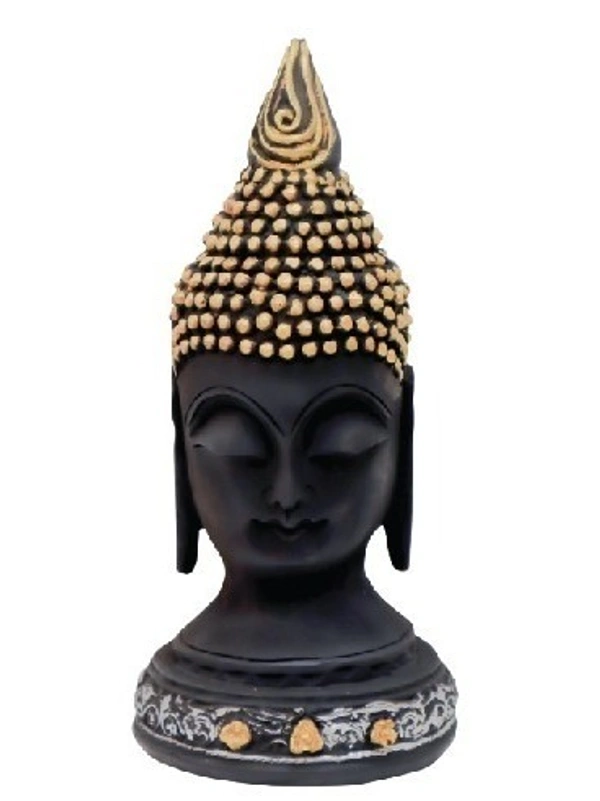 SREE BHUDDHA STATUE           ITEM  CODE- BB807D - 5 INCH X 10 INCH, BLACK & GOLD