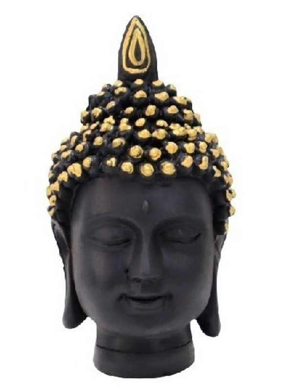 SREE BHUDDHA STATUE           ITEM  CODE- BB821D - 4 INCH X 6 INCH, BLACK & GOLD