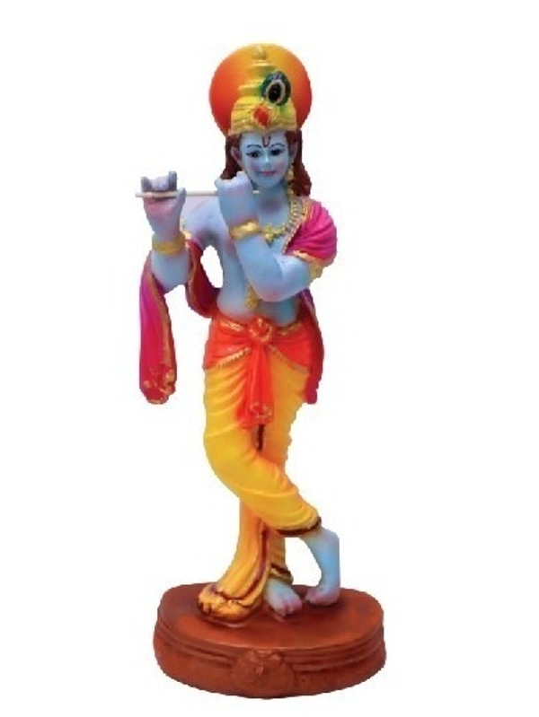 SREE KRISHNA STATUE           ITEM  CODE- BB938C - 5 INCH X 12 INCH, MULTICOLOUR