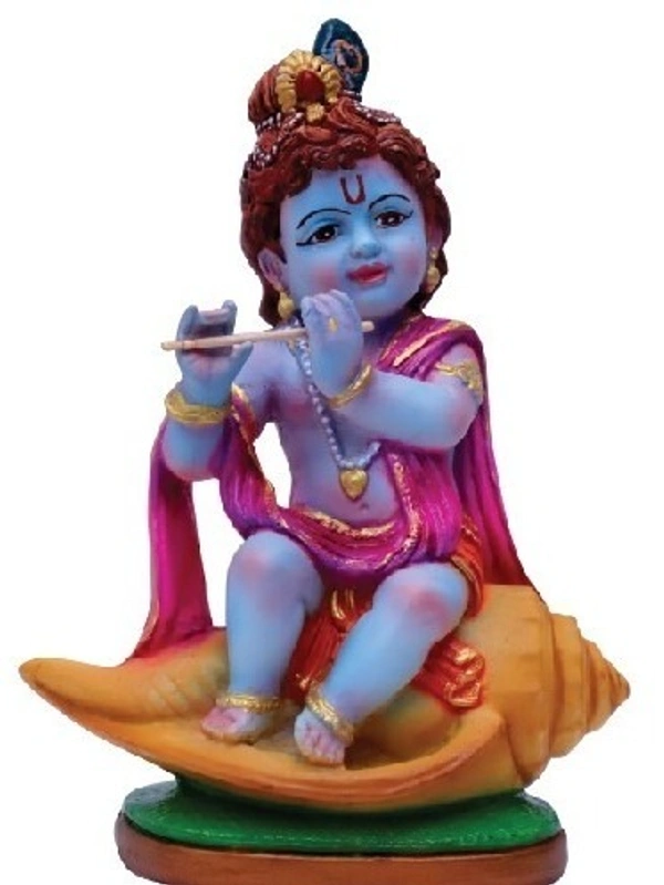 SREE KRISHNA STATUE           ITEM  CODE- BB941C - 5 INCH X 9 INCH, MULTICOLOUOR