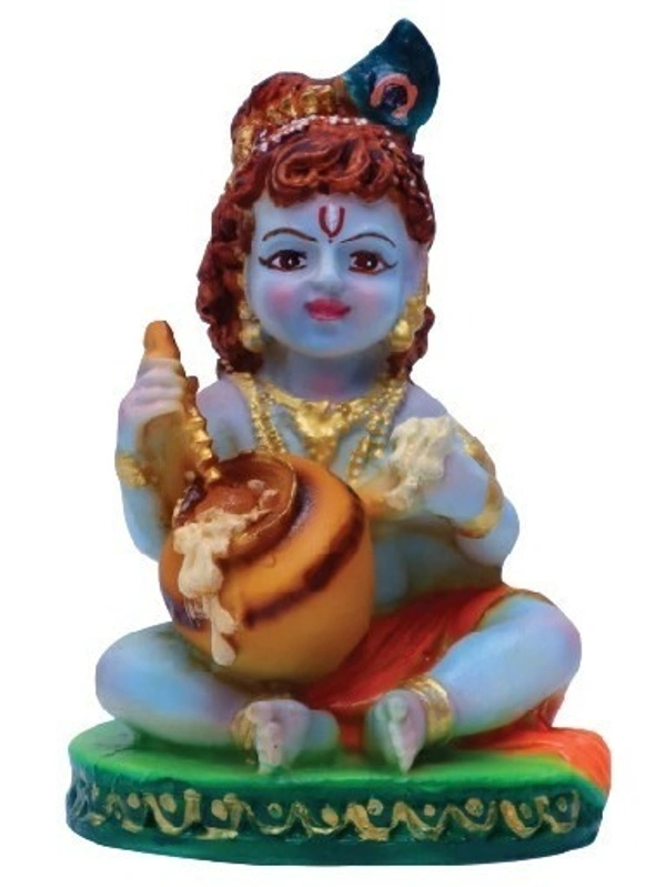 SREE KRISHNA STATUE           ITEM  CODE- BB952C - 4 INCH X 5 INCH, MULTICOLOUR