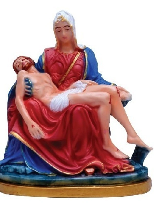 PIETA POLY RESIN STATUE          ITEM  CODE- BB969C - 6 INCH X 7 INCH, MULTICOLOUR