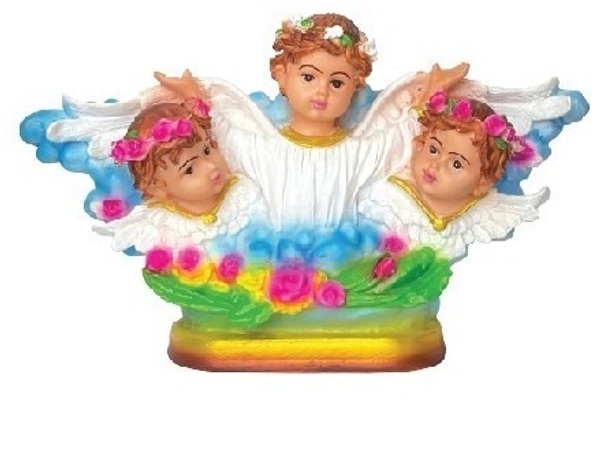 ANGEL STATUE   POLY RESIN  MATERIAL          ITEM  CODE- BB978C - 13 INCH X 8 INCH, MULTICOLOUR