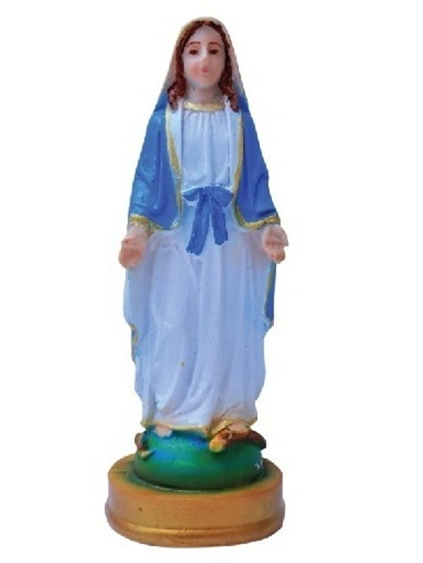 ST MARY POLY RESIN STATUE ITEM CODE- BB986C - 2 INCH X 6 INCH, MULTICOLOUR