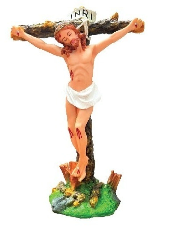 HOLY CROSS POLY RESIN           ITEM  CODE- BB989C - 7 INCH X 11 INCH, MULTICOLOUR
