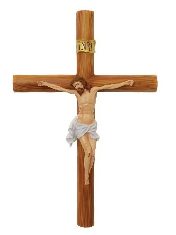 HOLY CROSS POLY RESIN           ITEM  CODE- BB993C - 18 INCH X 27 INCH, MULTICOLOUR