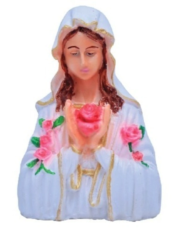 ST MARY  POLY RESIN STATUE          ITEM  CODE- BB999C - 3 INCH X 5 INCH, MULTICOLOUR