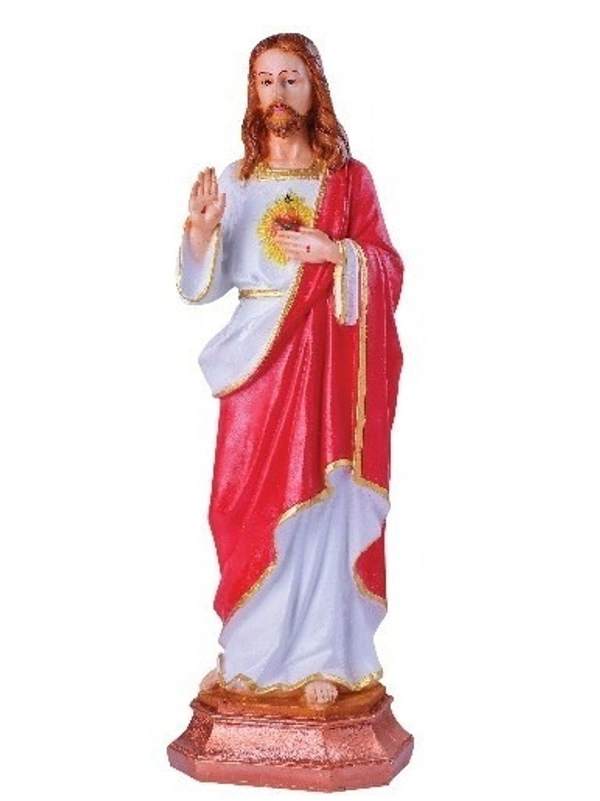 JESUS  POLY RESIN STATUE          ITEM  CODE- BB1001C - 6INCHX19INCH, MULTICOLOUR