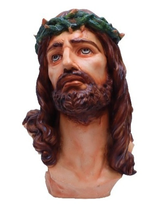 JESUS POLY RESIN STATUE ITEM CODE- BB1006C - 7 INCH X 11 INCH, MULTICOLOUR
