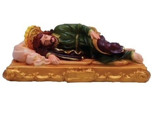 ST JOSEPH POLY RESIN STATUE ITEM CODE- BB1008C - 8 INCH X 3 INCH, MULTICOLOUR