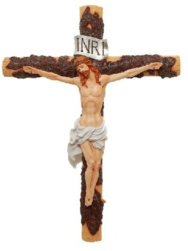 HOLY CROSS POLY RESIN           ITEM  CODE- BB1017C - 20 INCH X 27 INCH, MULTICOLOUR