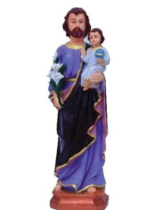 ST JOSEPH POLY RESIN STATUE ITEM CODE- BB1229C - 4 INCH X 13 INCH, MULTICOLOUR