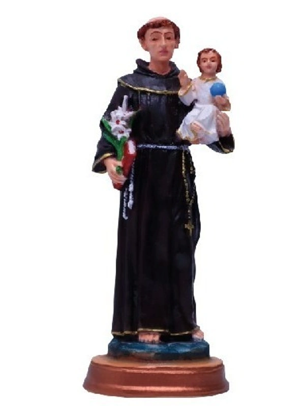 ST ANTONY  POLY RESIN STATUE          ITEM  CODE- BB1031C - 4 INCH X 9 INCH, MULTICOLOUR