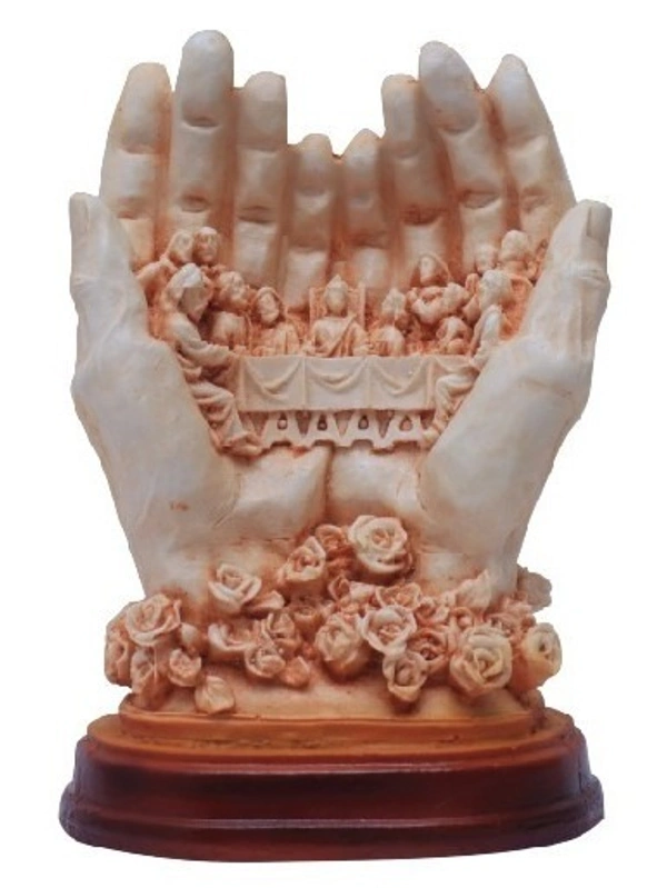 LAST SUPPER POLY RESIN MATERIAL ITEM CODE- BB1048A - 5 INCH X 7 INCH, IVORY