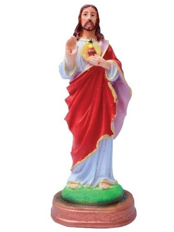 JESUS POLY RESIN STATUE          ITEM  CODE- BB1053C - 4 INCH X 10 INCH, MULTICOLOUR