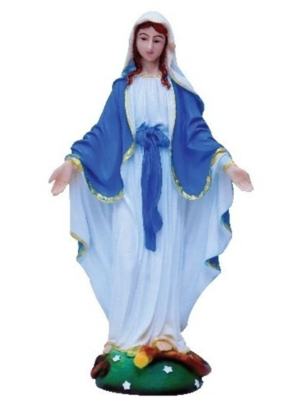 ST MARY  POLY RESIN STATUE          ITEM  CODE- BB1058C - 7 INCH X 12 INCH, MULTICOLOUR