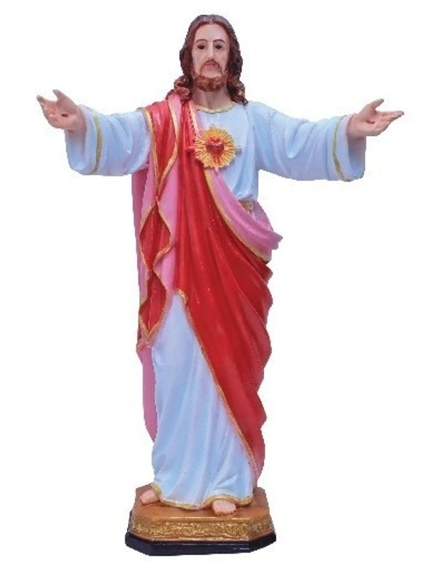 JESUS  POLY RESIN STATUE          ITEM  CODE- BB1064C - 9INCHX15INCH, MULTICOLOUR