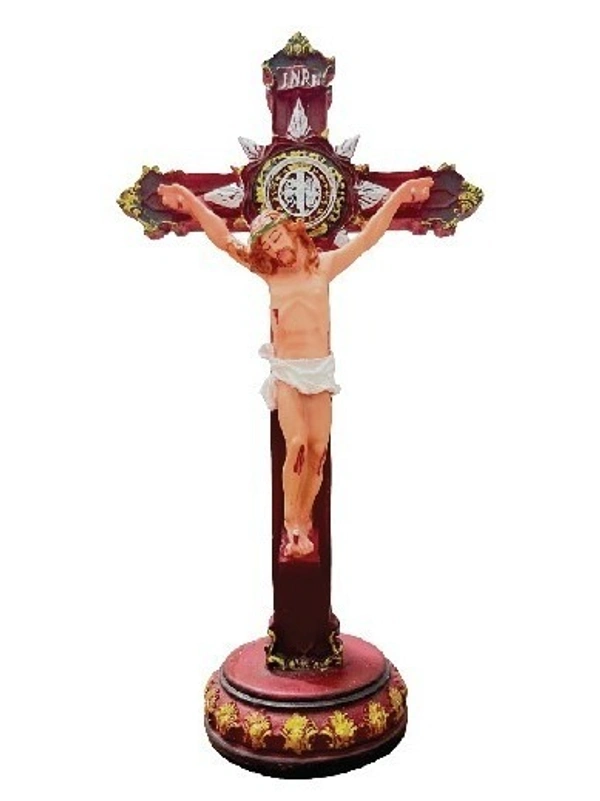 HOLY CROSS POLY RESIN           ITEM  CODE- BB1065C - 6 INCH X 12 INCH, MULTICOLOUR