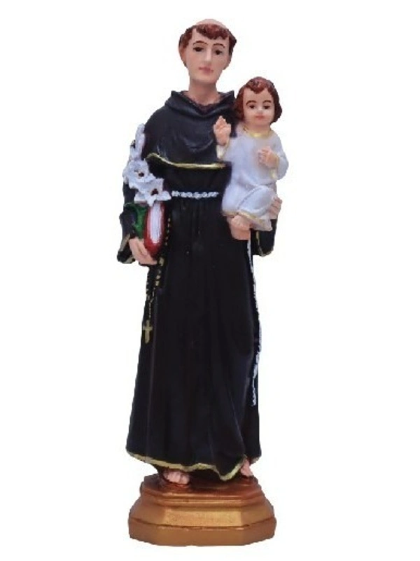 ST ANTONY  POLY RESIN STATUE          ITEM  CODE- BB - 4 INCH X 11 INCH, MULTICOLOUR