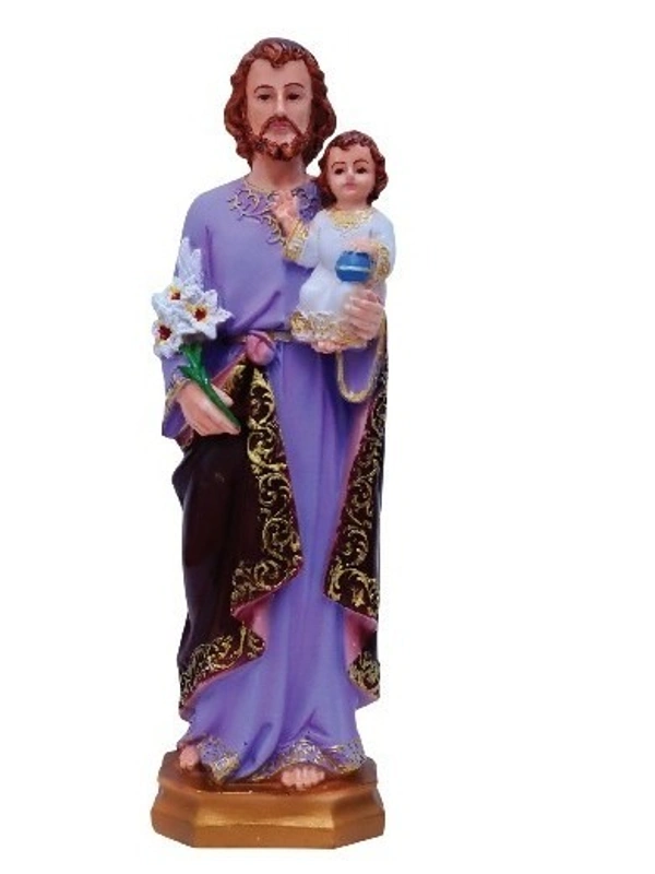 ST JOSEPH  POLY RESIN STATUE          ITEM  CODE- BB1179C - 4 INCH X 13 INCH, MULTICOLOUR