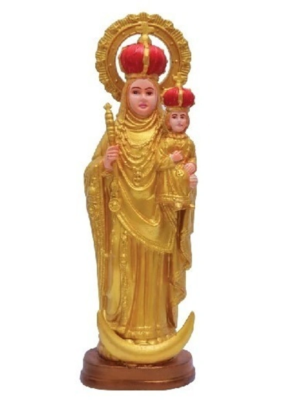 VELANGANNI MATHA   POLY RESIN STATUE          ITEM  CODE- BB1199C - 4 INCH X 11 INCH, MULTICOLOUR