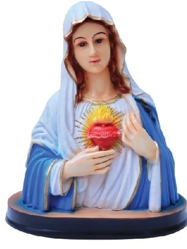 ST MARY  POLY RESIN STATUE          ITEM  CODE- BB - 7 INCH X 8 INCH, MULTICOLOUR