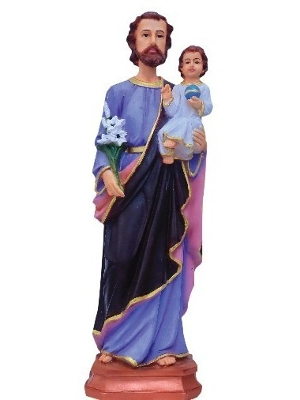 ST JOSEPH  POLY RESIN STATUE          ITEM  CODE- BB1219C - 6 INCH X 19 INCH