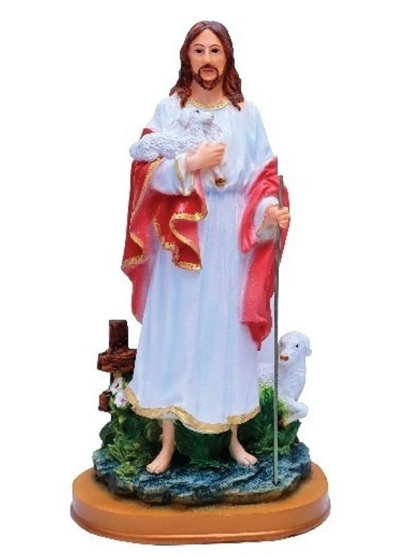 JESUS POLY RESIN STATUE ITEM CODE- BB1229CC - 8 INCH X15 INCH, MULTICOLOUR