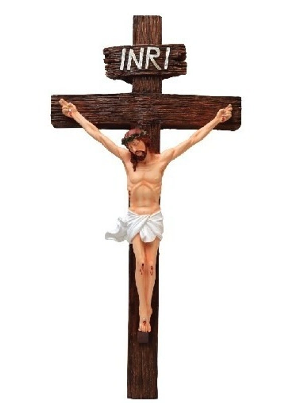 HOLY CROSS POLY RESIN           ITEM  CODE- BB1255C - 17 INCH X 40 INCH, MULTICOLOUR