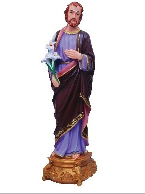 ST JOSEPH  POLY RESIN STATUE          ITEM  CODE- BB1261C - 6 INCH 21 INCH
