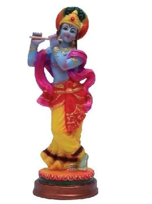 SREE KRISHNA STATUE           ITEM  CODE- BB1274C - 3 INCH X 8 INCH, MULTICOLOUR
