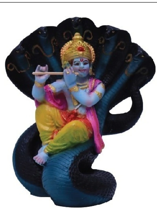 SREE KRISHNA WITH SNAKE STATUE           ITEM  CODE- BB - 6 INCH X 6 INCH, MULTICOLOUR