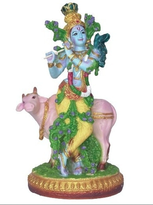 SREE KRISHNA STATUE           ITEM  CODE- BB1322C - 5 INCH X 10 INCH, MULTICOLOUR