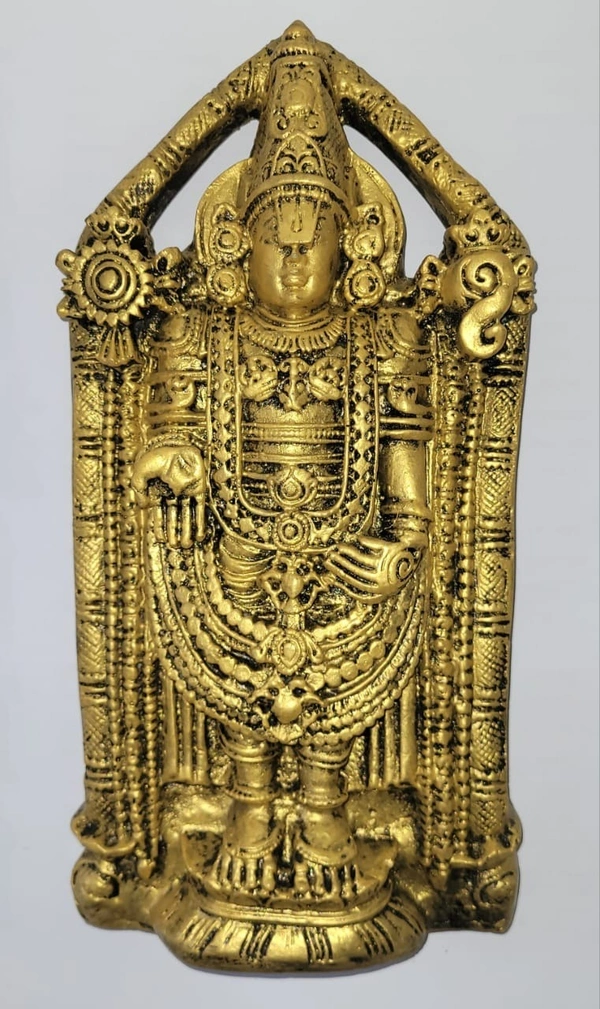 TIRUPATI BALAJI  ITEM CODE - BB0002G - 11 INCH x 5 INCH, GOLDEN