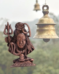 Lord Shiva Meta Car Dash board Statue Combo Pack - 2 Nos