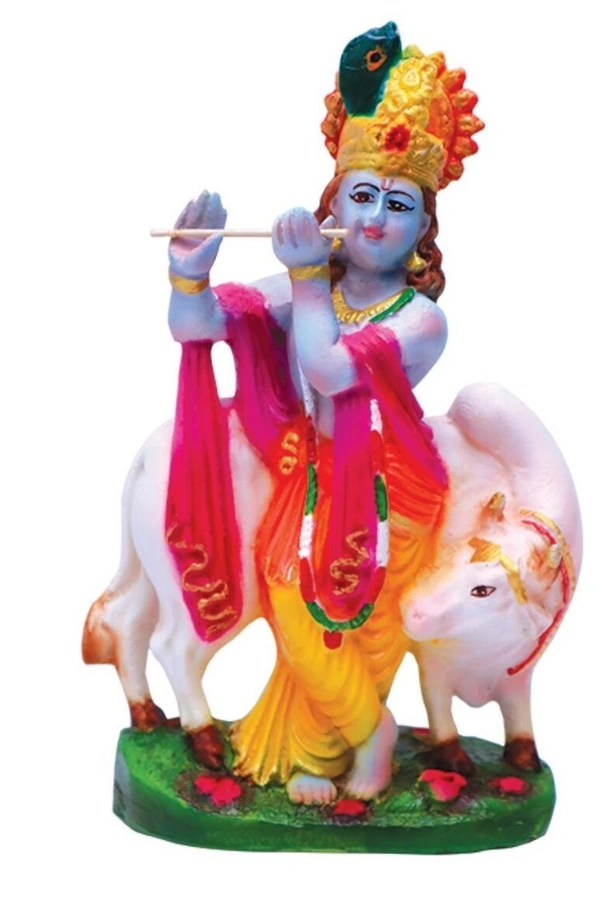 Gosala Krishnan - Width - 5 inch Height - 8 inch, Multicolour, 80