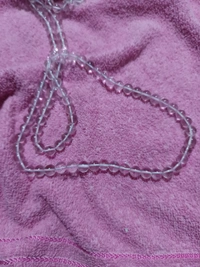 9 mm CLEAR QUARTZ - SPADIKA MALA 108+1 BEADS  SUPER QUALITY - CLEAR