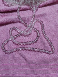 10 mm CLEAR QUARTZ - SPADIKA MALA 108+1 BEADS SUPER QUALITY - CLEAR