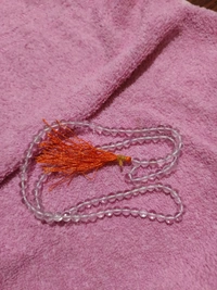 6-7 mm CLEAR QUARTZ -SPADIK MALA 108+1 BEADS - SUPER QUALITY - CLEAR