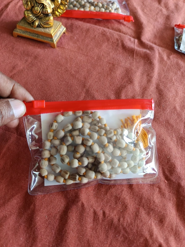 8 mm Karungali + Thulsi Mala Combo Offer - Natural