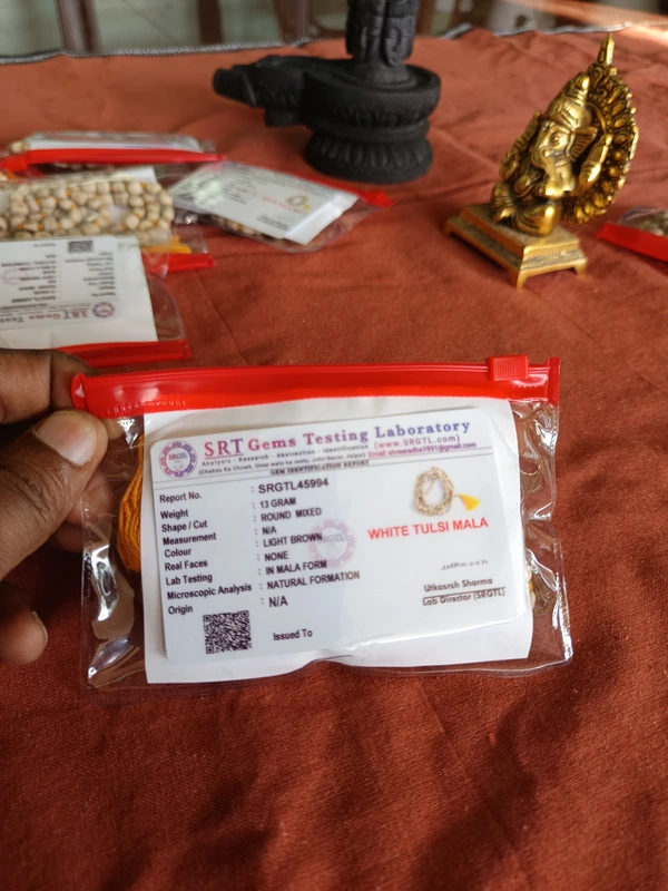 8 mm Karungali + Thulsi Mala Combo Offer - Natural